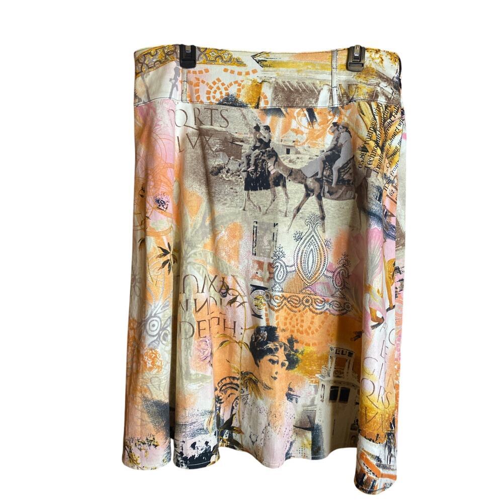 Y2K Sharon Endick Pencil Artsy Travel Egypt Victorian Skirt 16